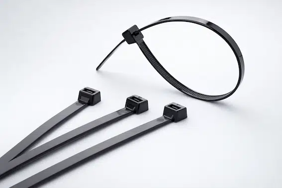 HOODS cable tie connector heads close-up